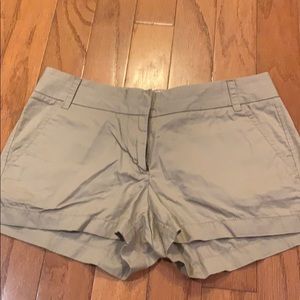 Khaki jcrew shorts